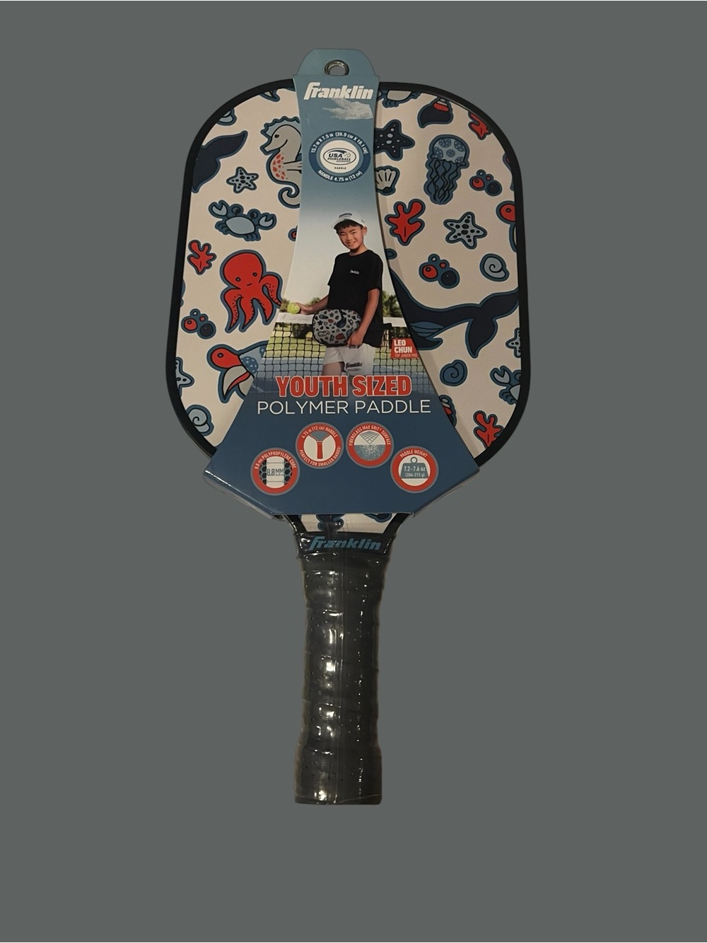 Franklin Youth Pickleball Paddle – Ocean Sea Life Design – New With Tags
